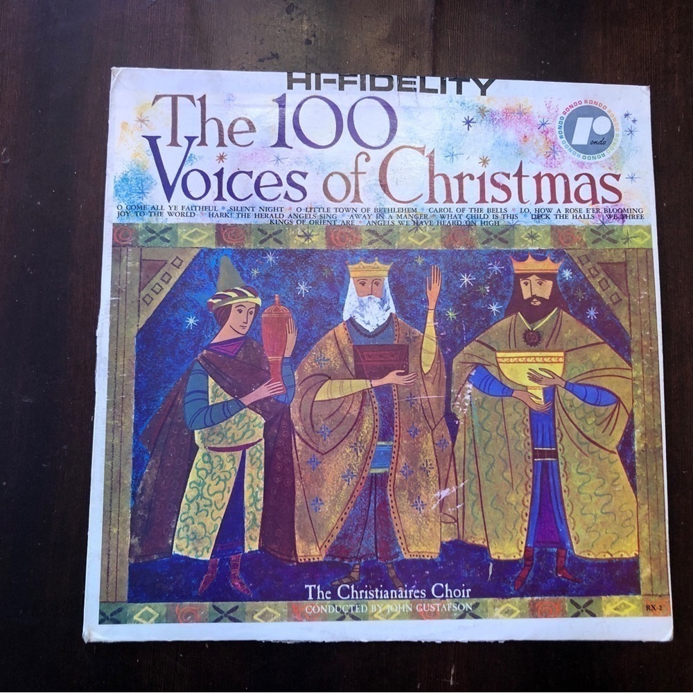 Vintage Record Album: The 100 Voices Of Christmas.